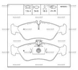 FREN BALATA SPRINTER 1995-2006 / LT28-35 1996-2006 TEK TEKER 3T ARKA 2D0698451