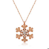 Gümüş Kar Tanesi Kadın Kolye