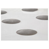 Tabure, beyaz, 44x35x25 cm