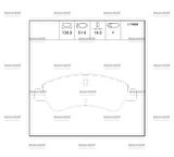 FREN BALATA C-ELYSEE 2012 / 301 2012 / 208 2012 / BERLINGO 2003-2008 / C3 2 2009-2016 / PARTNER 2003-2008 / 207 2006-2012 ÖN / JUMPER 2006 ARKA 1610489680