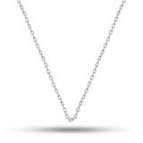 Gümüş 0.30 Mikron 55 Cm Forse Kadın Zincir