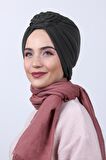 Çift Yönlü Güllü Düğüm Bone Haki Yeşili - Haki