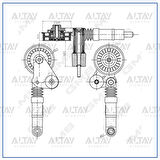 VANTİLATÖR GERGİSİ PASSAT / A4 2001-2005 AVF-AVB 1.9 TDİ KOMPLE 038903315P