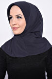 Pratik Pullu Hijab Füme - Füme
