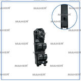 DÜĞME CAM AÇMA MONDEO 2007-2014 / S-MAX / GALAXY (DÖRTLÜ) AYNA AYAR DÜĞMELİ ÇERÇEVESİZ ÇERÇEVESİZ SOL 7S7T14A132AB