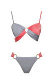 Çift Renk Straplez Bikini Takım 