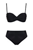 Dönmeli Yüksek Bel Bikini Takım 