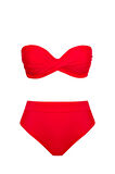 Dönmeli Yüksek Bel Bikini Takım 