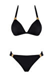 Aksesuarlı Kaplı Destekli Bikini Takım 