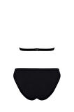 Aksesuarlı Kaplı Destekli Bikini Takım 