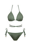 Brezilya Üçgen İpli Bikini Takım