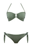 Aksesuarlı Straplez Bikini Takım 