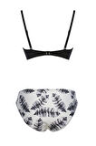 Straplez Desenli Bikini Takım 