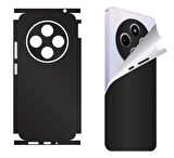 Xiaomi Redmi 14c için uyumlu 360 full arka kaplama koruma sticker Kılıfsız kullanım - MAT SİYAH