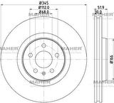 FREN DİSKİ A6 / A7 / Q5 2010 4G0615301G (2 ADET)