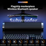 Şarjlı Ultra bass Soundbar hoparlör Uzun şarj süresi telefon tablet bilgisayar televizyon bağlanabilir