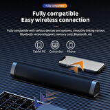 Şarjlı Ultra bass Soundbar hoparlör Uzun şarj süresi telefon tablet bilgisayar televizyon bağlanabilir