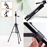 Telefon ve Fotoğraf Makinası Takılabilen Bluetooth Kumandalı 146 cm Tripod