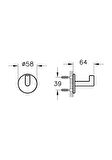 VitrA Origin Tekli Askı Mat Siyah A4488436