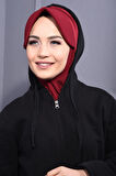 Spor Şapka Scarf Bordo - Bordo