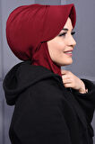 Spor Şapka Scarf Bordo - Bordo
