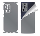 Xiaomi Mi 13 Lite için uyumlu 360 full arka ve yan kaplama koruma sticker GRİ
