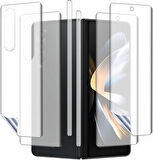 Samsung galaxy z fold 6 için ön arka kasa full kaplama ekran koruyucu Tpu film darbe emici