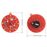 DC 3V LED Işıklı Yılbaşı Ağacı Dekorasyon NE555 Hobi Devresi DIY Lehimleme Kiti - Demonte(Montesiz)
