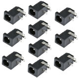Power Güç Giriş Konnektörü PCB Şase Tip (2.5mm) - 10 Adet