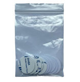 125kHz 25mm Çapında Madeni Para RFID Sticker Yapışkanlı Etiket EM4100 Salt Okunur - 10 Adet