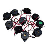10 Adet KPI-G2210L DC 3-30V Devreli 22mm Kulaklı Piezo Buzzer Siyah 15mA 88dB