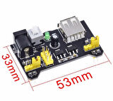Kutulu Breadboard Power 65'li Jumper Kablo Adaptörlü Elektronik Deney Seti