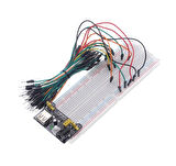 MB-102 Breadboard, 65'li Erkek Erkek Jumper Kablo, Breadboard Güç Kartı