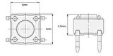2 Pin 90° 90C 6x6x6.8mm Tact Switch Buton - 10 Adet
