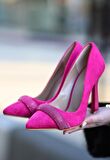 STİLLOVE Gida Fuşya Süet Stiletto Ayakkabı