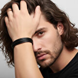  FM Erkek Bileklik | Siyah Çoklu Katmanlı Tasarım 31833B13D2 