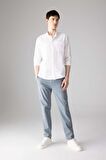 DeFacto Regular Fit Fermuar Cepli Düz Paça Gabardin Chino Kanvas Pantolon B2088AX24SPBE666