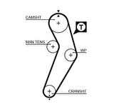 TRİGER KAYIŞI 096X170 MEGANE-CLIO 1.4 ENJ.KANGOO.BENZ GD96H9.5P170 CT988 7700273650 8200537021
