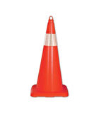 Ennalbur Esnek Kırılmaz Trafik Konisi Tek Reflektörlü 50 cm