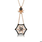 Gümüş Muhammed Yazılı Örümcek Ağı Kadın Kolye