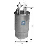 Fiat Yakıt Filtresi Doblo 1,9jtd Fiorıno Grande Punto Punto Evo 1,3 Multıjet (oe) - Ufı 24.one.00