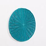 Rattan Hasır Supla, Yeşil Yılbaşı Amerikan Servis, Dekoratif Sofra Sunum 35cm (1 ADET)