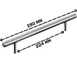 Keijo INOX 224mm Paslanmaz Kulp (mobilya, dolap kulbu, kulp modeli)