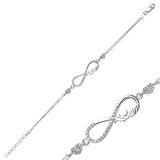 Gümüş Sonsuzluk Aşkım Kadın Bileklik