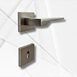 Stilo Inox 5 ADET ODA 2 ADET WC Kare Rozetli Kapı Kolu SET
