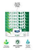 Deep Fresh Yeşil Çaylı Alkolsüz 6 x 120 Yaprak 6 Paket Islak Mendil