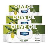 Deep Fresh Doğal Özler Zeytinyağı Islak Mendil 3 x 120 Yaprak