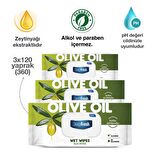 Deep Fresh Doğal Özler Zeytinyağı Islak Mendil 3 x 120 Yaprak