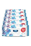 Deep Fresh Maxi Pack Orkide Alkolsüz 5 x 144 Yaprak 5 Paket Islak Mendil