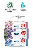 Deep Fresh Maxi Pack Karma Alkolsüz 3 x 144 Yaprak 3 Paket Islak Mendil